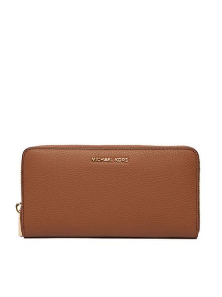 MICHAEL Michael Kors Portfel 32F5GJ6T7T Brązowy. Brązowe portfele MICHAEL Michael Kors, bez wzorów, ze skóry. Za 459.99 zł.