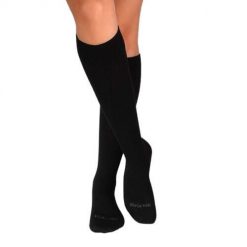 Długie skarpety uciskowe 3/4 z wełny merynosów, czarne. Czarne skarpety OEM, bez wzorów, z wełny. W wyprzedaży za 92.51 zł.