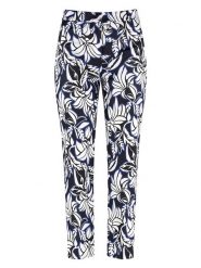 Gerry Weber Spodnie w kolorze biało-czarno-niebieskim rozmiar: 40. Białe spodnie materiałowe Gerry Weber, na co dzień, bez wzorów, z materiału. Za 216.95 zł.