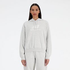 Bluza damska New Balance WT41504AHH – szara. Szare bluzy New Balance, s, bez wzorów, z bawełny, bez kaptura. Za 279.99 zł.