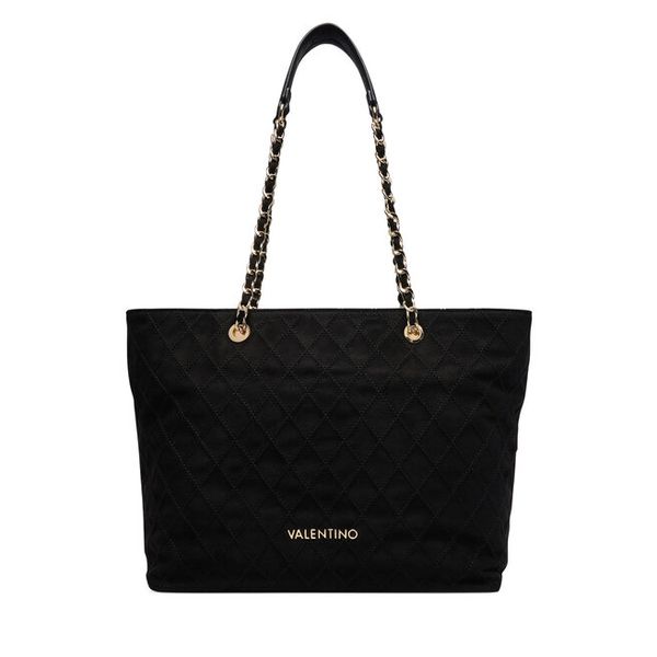 Torebka Valentino. Czarne shopper Valentino, bez wzorów, bez dodatków. Za 749.99 zł.