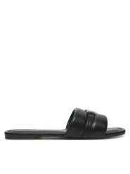 MEXX Klapki R24SS944932 Czarny. Czarne klapki Mexx, bez wzorów, z materiału, bez obcasa. Za 139.99 zł.