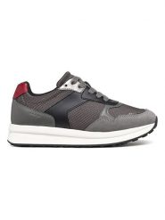 Geox Sneakersy "Runntix" w kolorze antracytowym rozmiar: 40. Czarne trampki Geox, bez wzorów, z materiału, bez zapięcia. Za 233.33 zł.