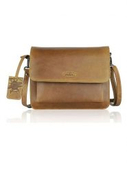 SPARWELL Skórzana torebka w kolorze szarobrązowym - 25,5 x 21 x 10 cm rozmiar: onesize. Brązowe torby na ramię SPARWELL, bez wzorów, z materiału, na ramię, bez dodatków. Za 308.91 zł.