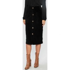 Tally Weijl - Spódnica. Czarne spódnice TALLY WEIJL, s, bez wzorów, z bawełny, midi, ołówkowe. W wyprzedaży za 59.90 zł.