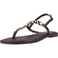 Sandały CARMELA 163293C Brązowy. Brązowe sandały Carmela, bez wzorów, ze skóry, sportowe, bez obcasa, bez zapięcia. Za 208.99 zł.