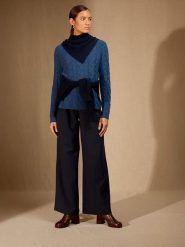 Perfect Cashmere Kaszmirowy szal "Condeixa" w kolorze granatowym - 103 x 49 cm rozmiar: onesize. Niebieskie szaliki Perfect Cashmere, bez wzorów, z kaszmiru. Za 217.99 zł.