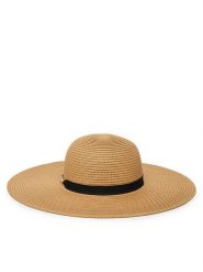 DeeZee Kapelusz DK24040907 Beżowy. Brązowe kapelusze DeeZee, bez wzorów, z tworzywa sztucznego. Za 59.99 zł.