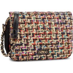 Torebka NOBO - NBAG-F4690-C020 Czarny Kolorowy. Czarne listonoszki Nobo, bez wzorów, z materiału, eleganckie, bez dodatków. W wyprzedaży za 129.00 zł.