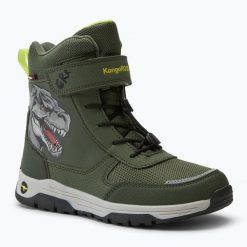 Śniegowce juniorskie KangaROOS K-MJ Edison EV RTX SL tta dino. Zielone trapery i śniegowce KangaROOS. Za 209.99 zł.