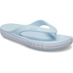 Japonki Dla Dorosłych Crocs Bayaband Flip. Niebieskie klapki Crocs, bez wzorów, z materiału, bez obcasa. Za 129.99 zł.