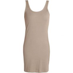 Beżowa Midi Sukienka Romina - Elegancja i Komfort dla Kobiet. Brązowe sukienki WE THE PEOPLE, m, bez wzorów, z bawełny, eleganckie, bez kołnierzyka, bez ramiączek, midi, dopasowane. Za 145.99 zł.