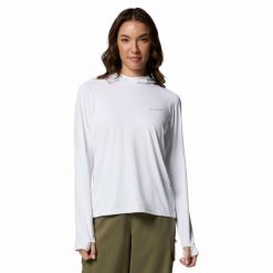 Bluza z kapturem damska Columbia Skien Valley Hoodie. Białe bluzy Columbia, bez wzorów, z kapturem. Za 263.99 zł.
