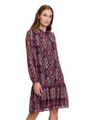 CARTOON Sukienka w kolorze fioletowo-bordowym rozmiar: 42. Czerwone sukienki Cartoon, bez wzorów, bez kołnierzyka, bez ramiączek, midi. Za 113.63 zł.