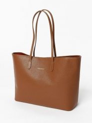 Mia Tomazzi Skórzana torebka w kolorze jasnobrązowym - 39 x 29 x 14 cm rozmiar: onesize. Brązowe torby na ramię Mia Tomazzi, bez wzorów, z materiału, na ramię, bez dodatków. Za 448.99 zł.