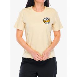 Koszulka bawełniana damska Black Diamond Rope Badge SS Tee. Żółte koszulki sportowe Black Diamond, bez wzorów, z bawełny, bez ramiączek. Za 212.00 zł.