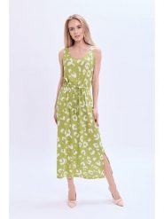 Marks & Spencer Sukienka w kolorze zielono-białym rozmiar: 38. Białe sukienki Marks & Spencer, bez wzorów, bez kołnierzyka, bez ramiączek, maxi. Za 94.38 zł.