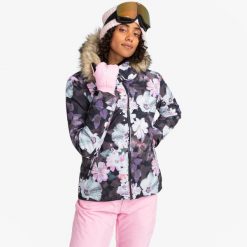 Kurtka narciarska snowboardowa ROXY damska ocieplana wodoodporna. Białe kurtki narciarskie Roxy, l, bez wzorów, bez kaptura, narciarskie. Za 649.00 zł.