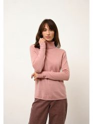 Just Cashmere Kaszmirowy golf "Ava" w kolorze jasnoróżowym rozmiar: L. Różowe golfy Just Cashmere, l, bez wzorów, z kaszmiru, bez ramiączek. Za 255.34 zł.