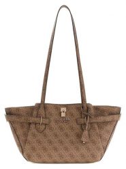 Guess Torebka w kolorze jasnobrązowym - 38 x 18 x 4 cm rozmiar: onesize. Brązowe torby na ramię Guess, z aplikacjami, z materiału, na ramię, bez dodatków. Za 404.99 zł.