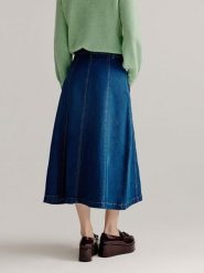 Josephine & Co Spódnica dżinsowa "Lianne" w kolorze niebieskim rozmiar: 36. Niebieskie spódnice Josephine & Co, bez wzorów, midi. Za 230.99 zł.