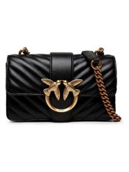 Pinko Skórzana torebka w kolorze czarnym - 21 x 13 x 6 cm rozmiar: onesize. Czarne torby na ramię Pinko, bez wzorów, z materiału, na ramię, bez dodatków. Za 988.35 zł.