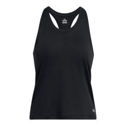 Damski tank top Under Armour Streaker Splatter. Czarne topy Under Armour, l, bez wzorów, bez kołnierzyka, bez ramiączek. Za 222.50 zł.