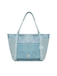 Badura Torebka WENN-01 Niebieski. Niebieskie shopper Badura, bez wzorów, z materiału, bez dodatków. Za 229.99 zł.
