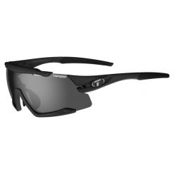 Okulary przeciwsłoneczne + 3 wymienne soczewki Tifosi Aethon. Czarne okulary przeciwsłoneczne TIFOSI, bez wzorów, sportowe. W wyprzedaży za 227.50 zł.