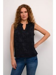 Cream Top w kolorze czarnym rozmiar: 40. Czarne topy Cream, bez wzorów, z koronki, bez kołnierzyka, bez ramiączek. Za 86.99 zł.