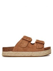 DeeZee Espadryle HB210-15ECOO Beżowy. Brązowe espadryle DeeZee, bez wzorów, z materiału, bez obcasa, bez zapięcia. Za 111.99 zł.