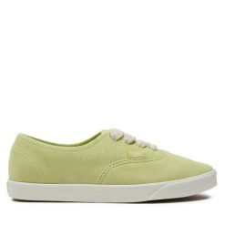 Tenisówki Vans. Zielone trampki Vans, bez wzorów, bez zapięcia. Za 269.99 zł.
