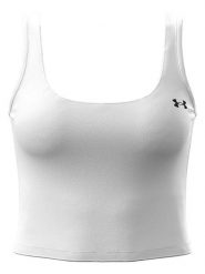 Under Armour Top sportowy w kolorze białym rozmiar: S. Białe koszulki sportowe Under Armour, bez wzorów, bez ramiączek, outdoorowe. Za 74.28 zł.