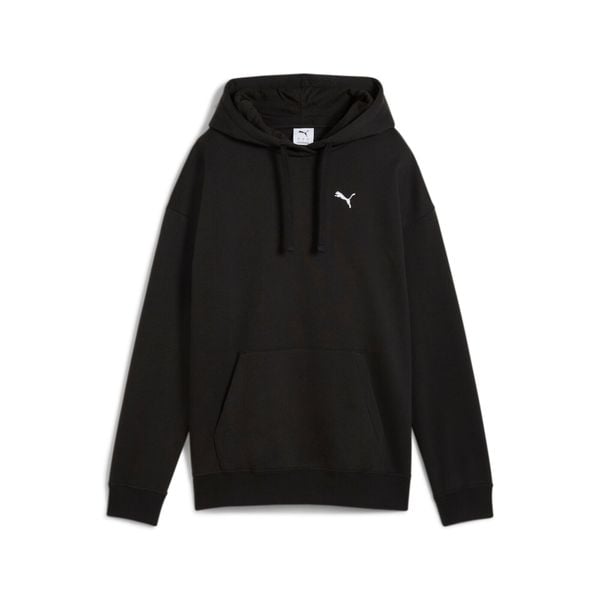 Bluza damska z kapturem Puma ESS Relaxed. Czarne bluzy Puma, l, bez wzorów, z materiału, z kapturem. Za 207.95 zł.