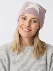 Zwillingsherz Czapka beanie w kolorze jasnoróżowym rozmiar: onesize. Różowe czapki Zwillingsherz, bez wzorów, z kaszmiru. Za 78.84 zł.