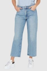 7 FOR ALL MANKIND Jasnoniebieskie jeansy z poszerzoną nogawką THE MODERN STRAIGHT Air Wash. Niebieskie jeansy 7 for all mankind, s, bez wzorów. W wyprzedaży za 380.00 zł.