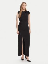 Rinascimento Sukienka wieczorowa CFC0020094002 Czarny Slim Fit. Czarne sukienki Rinascimento, l, bez wzorów, z syntetyku, wizytowe, bez kołnierzyka, bez ramiączek. Za 669.99 zł.