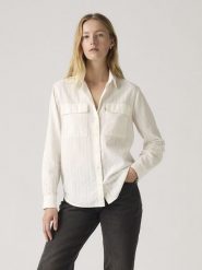 Levi's Koszula w kolorze kremowym rozmiar: L. Brązowe koszule Levi's®, l, bez wzorów, bez kołnierzyka, bez ramiączek. Za 137.42 zł.