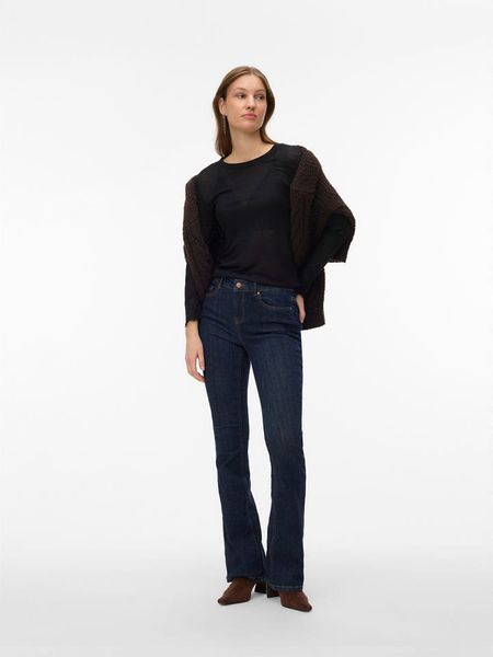 Vero Moda Koszulka w kolorze czarnym rozmiar: S. Czarne bluzki Vero Moda, s, bez wzorów, bez kołnierzyka, bez ramiączek. Za 80.33 zł.