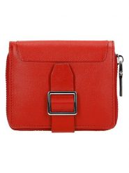Wojas Skórzany portfel w kolorze czerwonym - 10 x 12 x 3 cm rozmiar: onesize. Czerwone portfele Wojas, bez wzorów, z materiału. Za 158.47 zł.