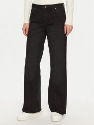Guess Jeansy W4BA0Y D5E83 Czarny Relaxed Fit. Czarne jeansy Guess, z aplikacjami. Za 429.99 zł.