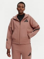 Adidas Bluza Z.N.E. JC5394 Różowy Loose Fit. Czerwone bluzy Adidas, l, bez wzorów, z bawełny, bez kaptura. Za 319.99 zł.