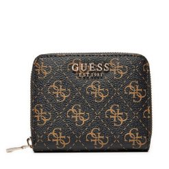 Mały Portfel Damski Guess. Brązowe portfele Guess, z aplikacjami. Za 129.99 zł.
