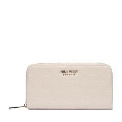 Portfel Nine West. Brązowe portfele Nine West, bez wzorów. Za 89.99 zł.