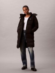 Calvin Klein Jeans Pikowany płaszcz Kobiety czarny, XS. Czarne płaszcze Calvin Klein Jeans, xs, bez wzorów, z jeansu, bez kaptura. Za 949.95 zł.