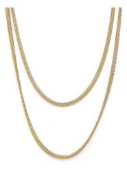 MOODE Naszyjnik "Beatriz" - dł. 42 cm rozmiar: onesize. Żółte naszyjniki MOODE, ze stali. Za 43.99 zł.