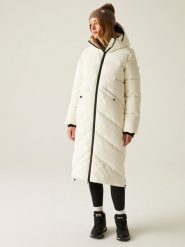 Regatta Płaszcz pikowany "Ujeane" w kolorze kremowym rozmiar: 46. Brązowe płaszcze Regatta, bez wzorów, bez kaptura. Za 319.13 zł.