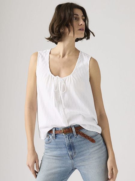 Levi's Top w kolorze białym rozmiar: L. Białe topy Levi's®, l, bez wzorów, bez kołnierzyka, bez ramiączek. Za 104.95 zł.