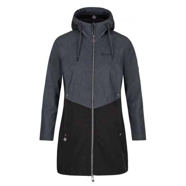 Płaszcz damski Kilpi Softshell Lasika. Czarne płaszcze Kilpi, na jesień, m, bez wzorów, z materiału, bez kaptura. Za 275.00 zł.