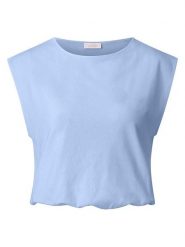 Rich & Royal Top w kolorze błękitnym rozmiar: L. Niebieskie topy Rich & Royal, l, bez wzorów, bez kołnierzyka, bez ramiączek. Za 78.95 zł.